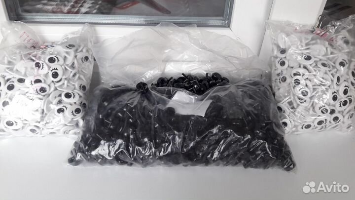 Глаза и носы для игрушек