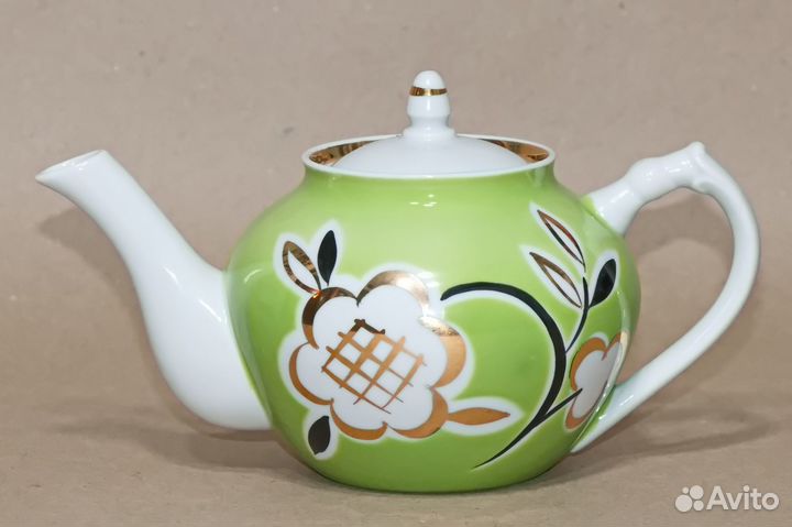 Сервиз чайный Зеленый сад Дулево СССР 60-е