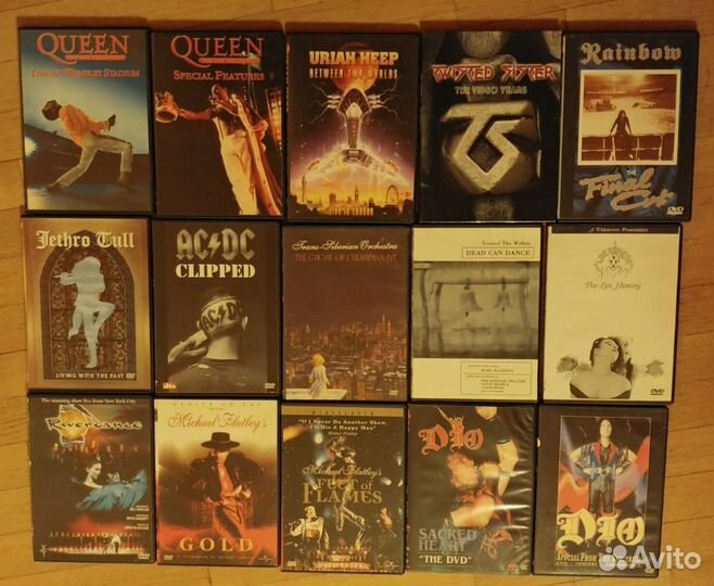 Концертные музыкальные DVD (рок, металл и др)