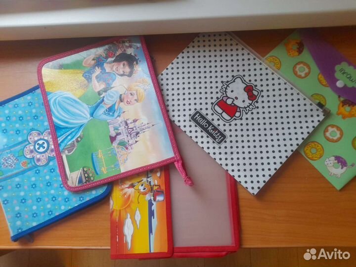 Папки для тетрадей,альбомы,краски,карандаши и др