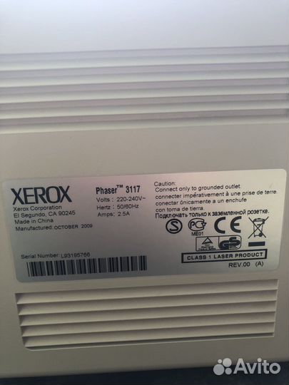 Принтер лазерный xerox phazer 3117