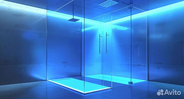 Стеклянные душевые ограждения