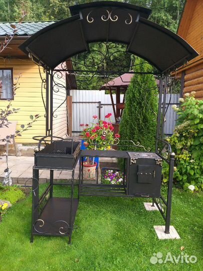 Кованый мангал под казан