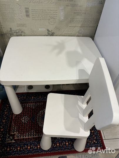 Стол и стул IKEA mammut