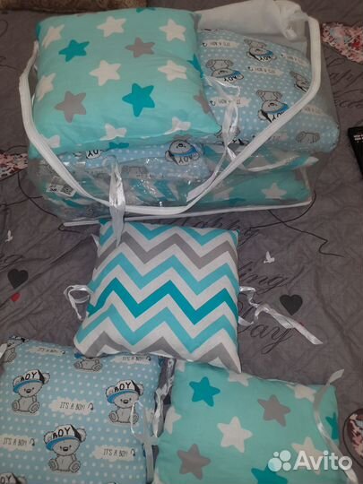 Бортики в детскую кроватку для мальчика