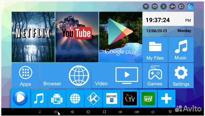 Андроид смарт TV BOX H 96 pro+ 4K + геймпад