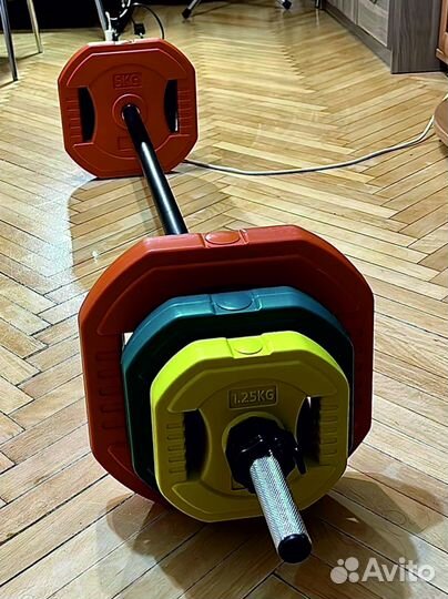 Штанга с блинами