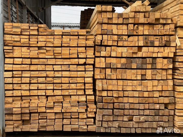 Обрезная доска из ели 25х150х6000