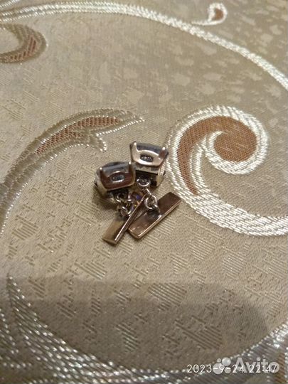 Запонки мужские, винтаж, серебро, СССР