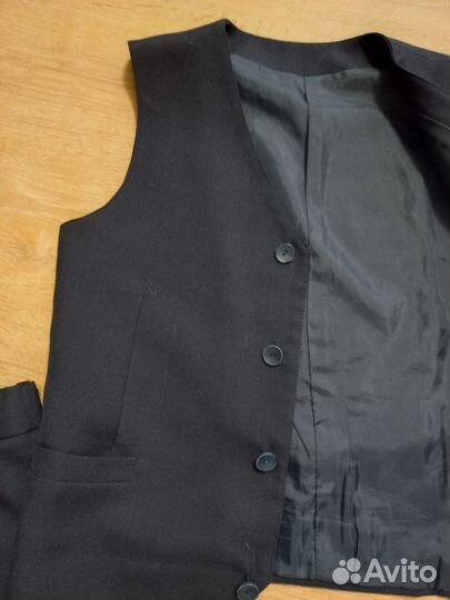 Школьная форма 146-152 полушерсть темно-синяя