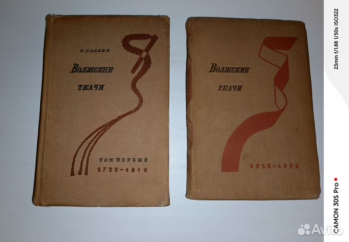 Книга Волжские Ткачи 1936г 1-2 том