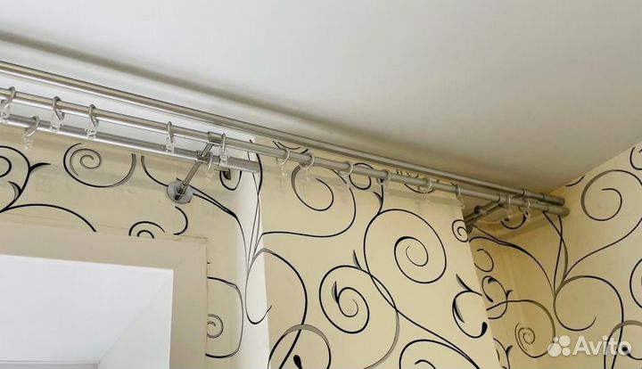 Карниз для штор двухрядный, трехрядный