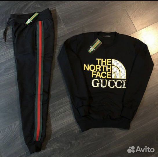 Спортивный костюм мужской gucci the north face