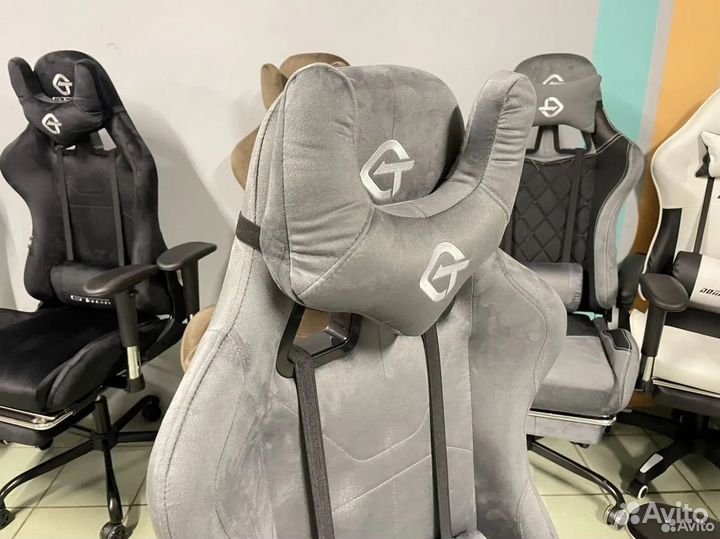 Компьютерное игровое кресло геймерское с массажем