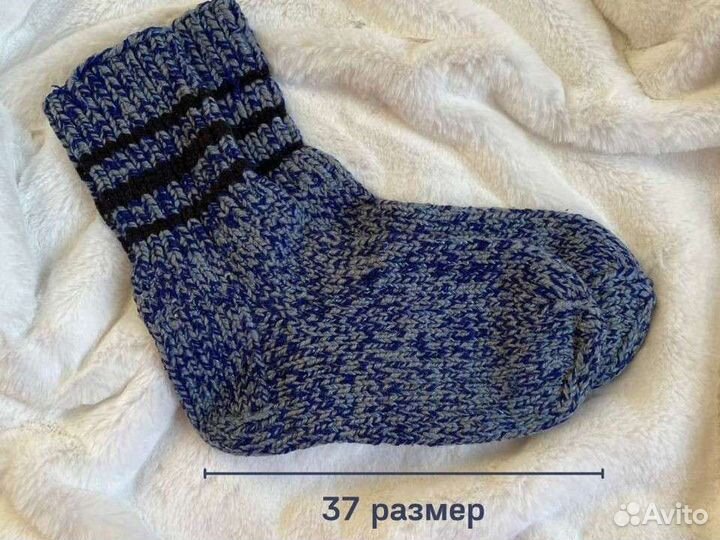 Носки женские, шерстяные, ручной вязки р.36-37