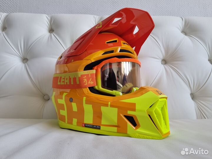 Шлем Citrus Leatt helmet KIT moto 7.5 + очки