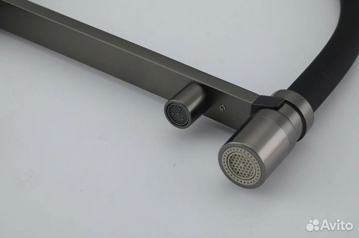 Смеситель для кухни Gappo G4395-59 оружейная сталь