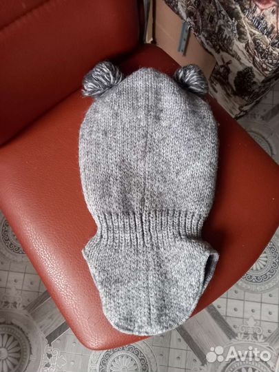 Шапка шлем на мальчика 46 48