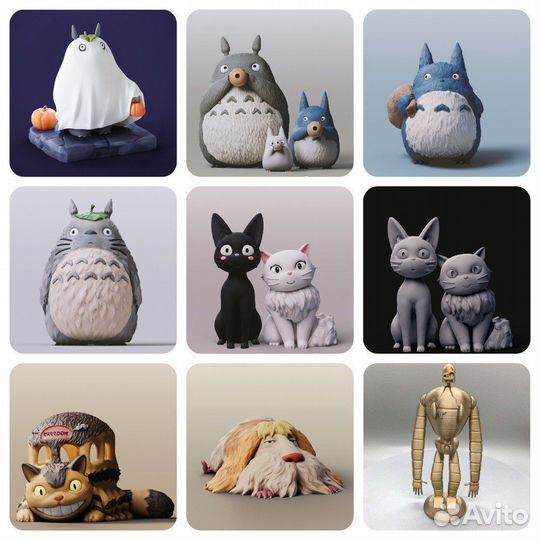 Аниме фигурки Хаяо Миядзаки