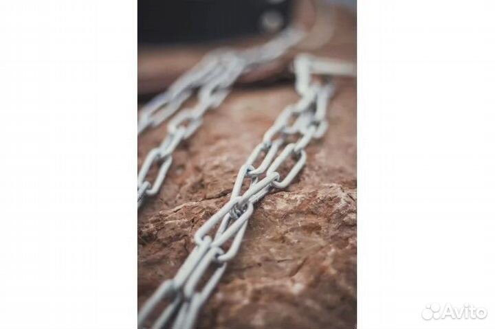 Пояс кожаный с цепью