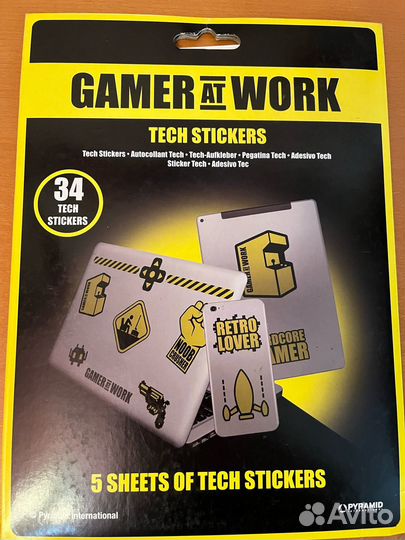 Стикеры на компьютер Gamer AT work