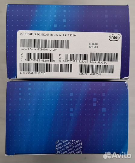 Процессор Core i3-10100F box с кулером (новые)