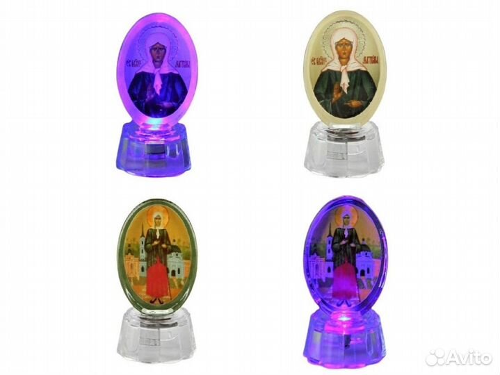 Иконы, крест со светодиодной подсветкой