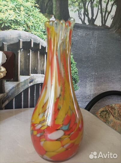 Ваза цветное стекло