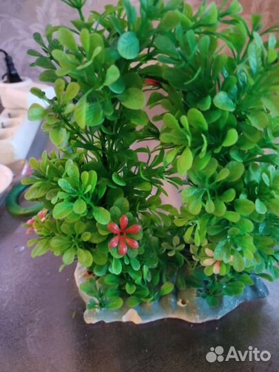 Искусственное растение в аквариум