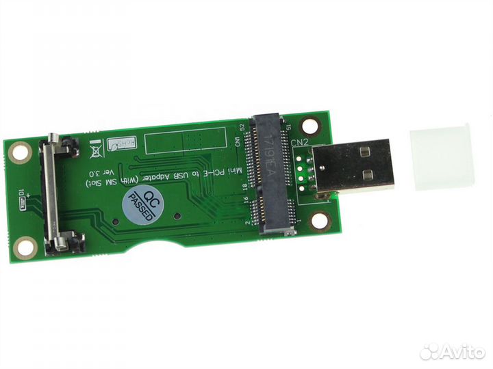 Адаптер gsmin DP69 Mini PCI-E c SIM-картой на USB