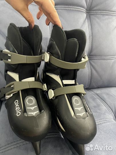 Раздвижные коньки, размер 34-36