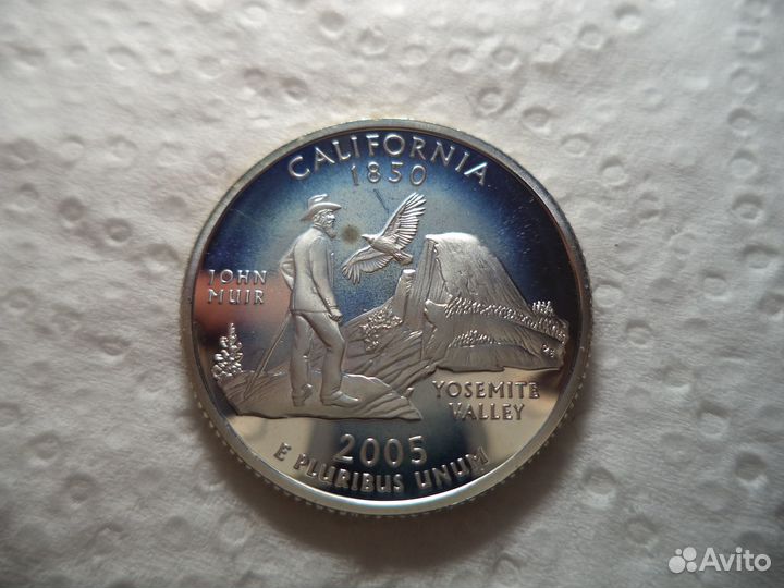 1/2 доллара 1982 США UNC proof серебро
