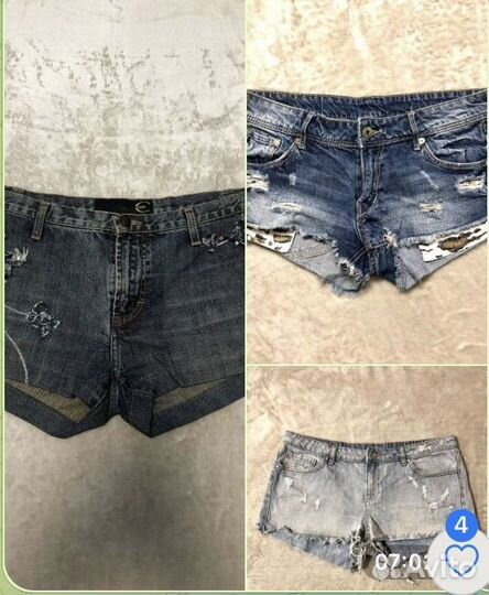 42/48 just Cavalli Шорты джинсовые мини