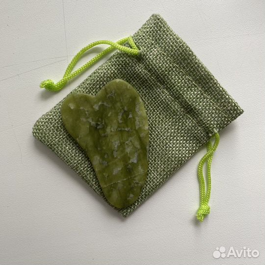 Скребок гуаша из змеевика