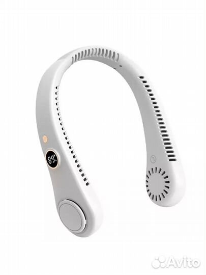 Вентилятор на шею с цифровым дисплеем портативный