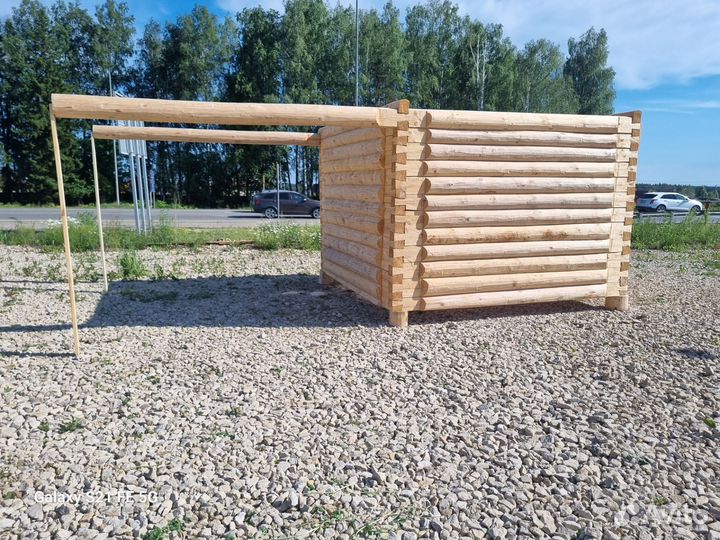 Сруб 3 на 3 + выносы