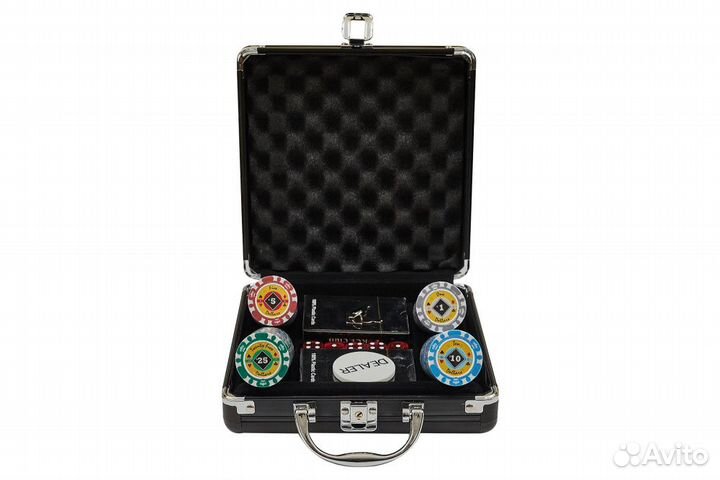 Набор для покера Crown на 100 фишек