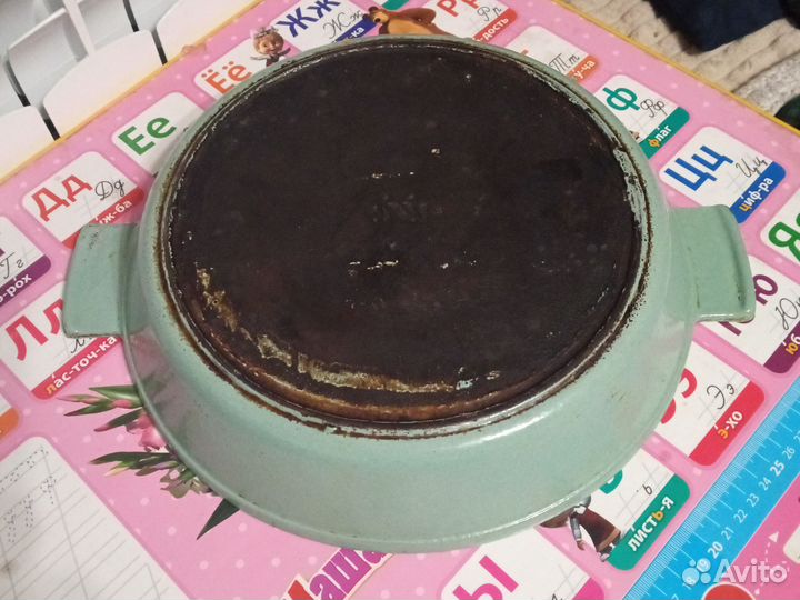 Чугунная сковорода эмалированная