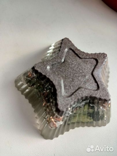 Усиленный оргонит в форме звезды, личный оберег