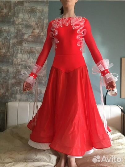 Платье для бальных танцев стандарт- латина ю1