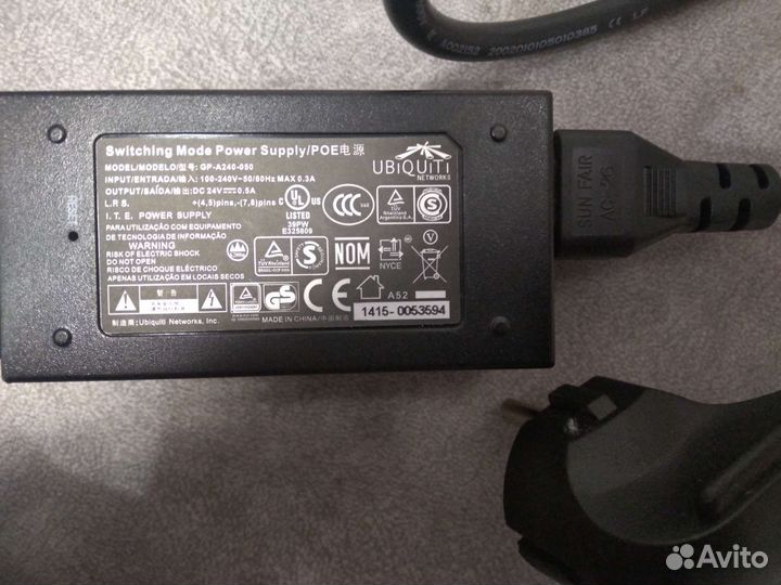 Блок питания switching mode power supply /POE