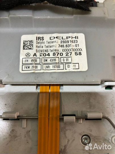 Плафон подсветки салона Mercedes C W204 646.811