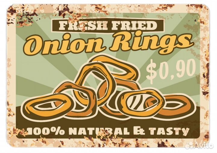 Ретро-таблички из металла на стену/в ассортименте