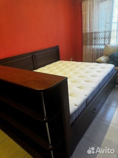 Кровать деревянная (лиственница) 160200