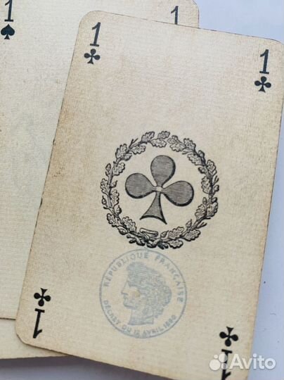 Карты игральные 19 век Франция