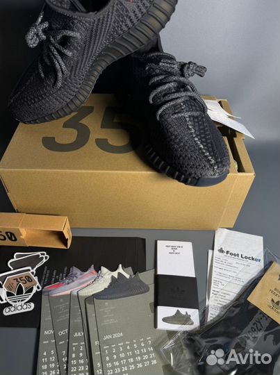 Кроссовки Yeezy Boost 350 V2 Black Люкс+