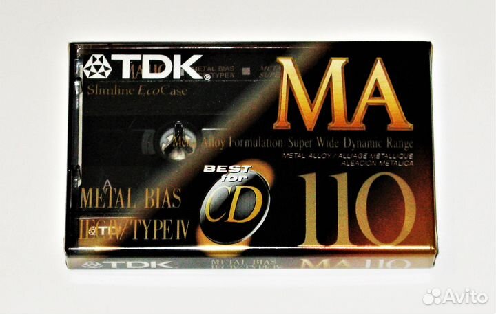 Запечатанные кассеты TDK MA 110 Metal Alloy