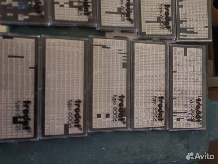 Кассы букв и цифр