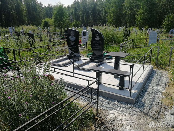 Изготовление памятников, оградок, облагораживание