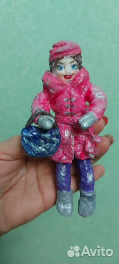 Игрушки из ваты на елку